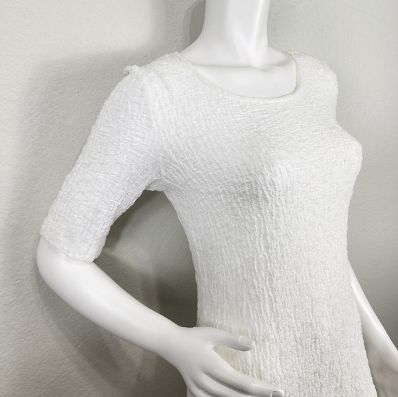 Peck & Peck Half Sleeve White Asymmetrical Tunic Size S - Picture 11 of 12